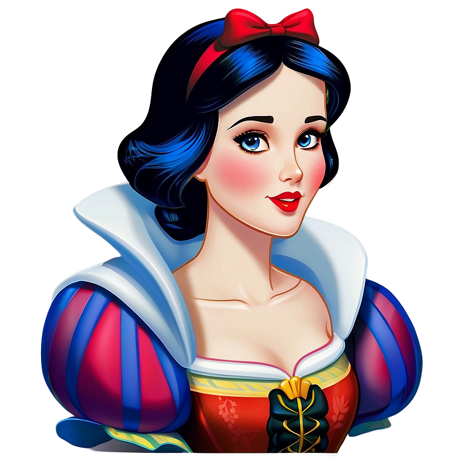 Animated Snow White Portrait Png Dxp91