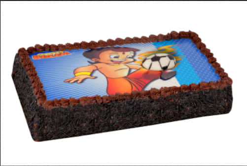 Animated Soccer Theme Cake