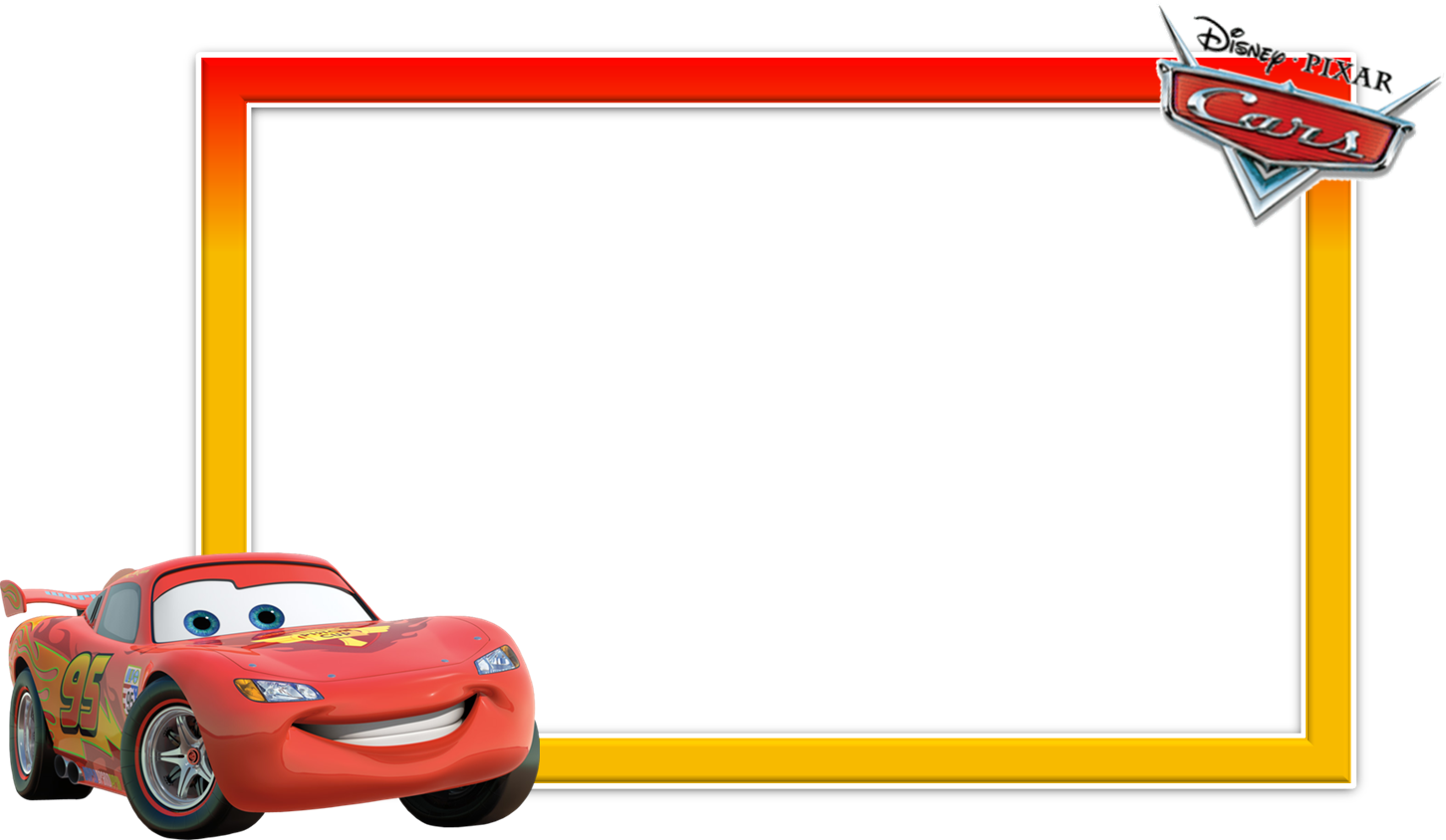 Animated Sports Car Character Frame