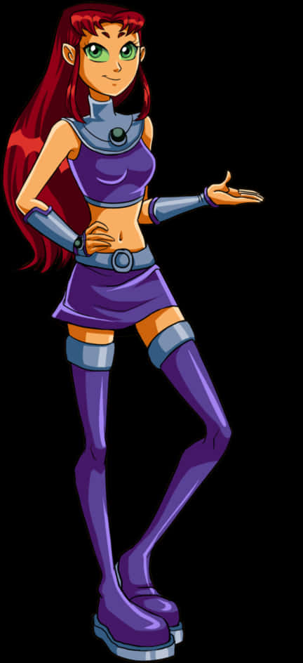 Animated Starfire Standing Pose