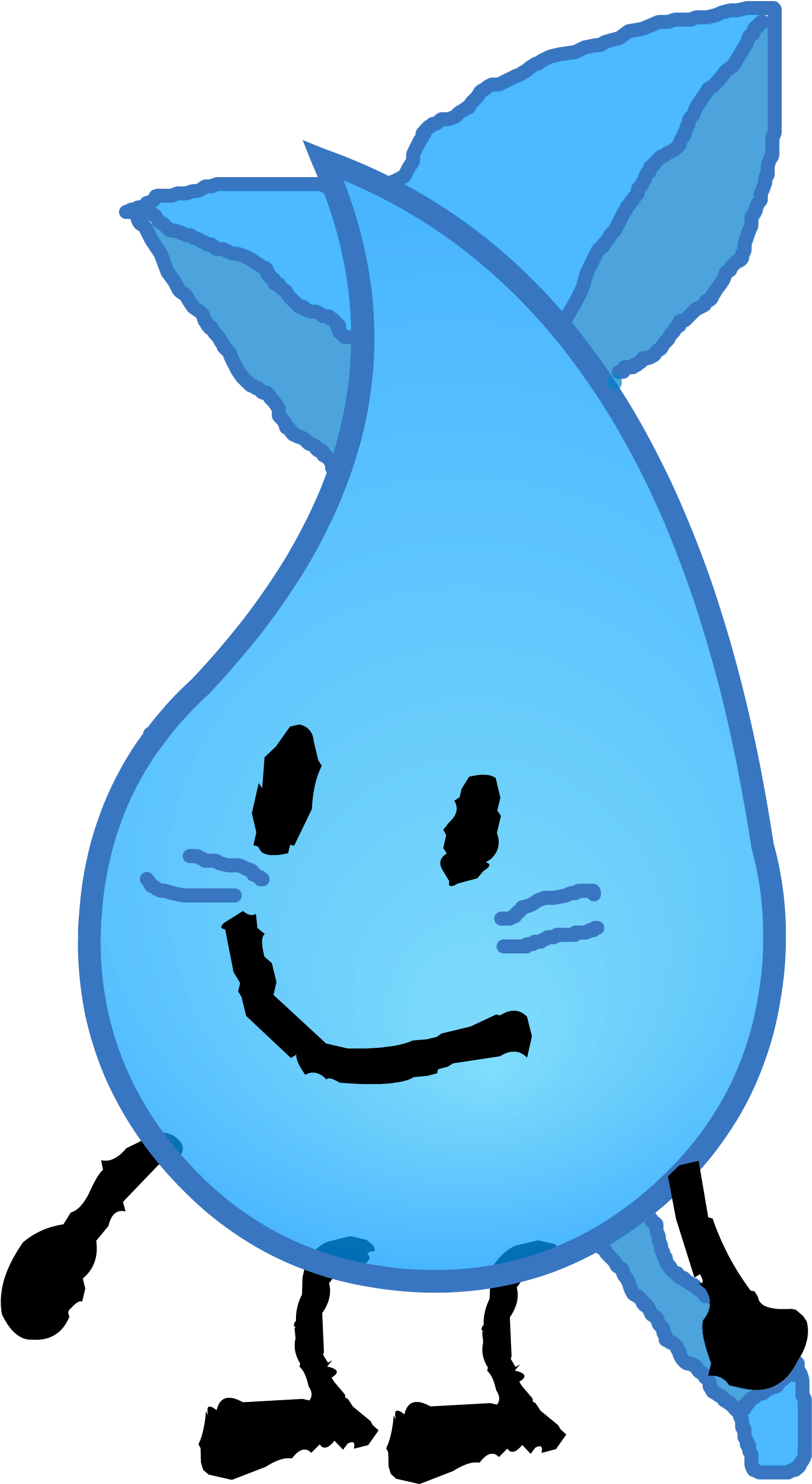 Animated Teardrop Character