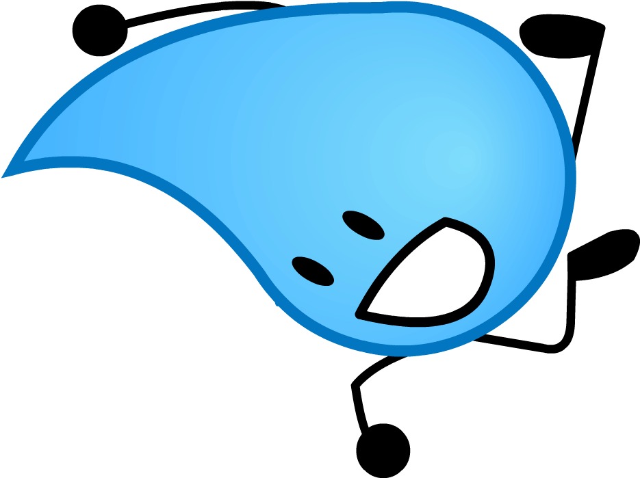 Animated Teardrop Character