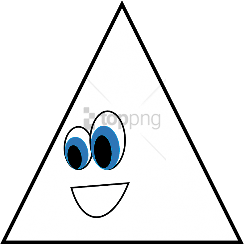 Animated Triangle Character Smile