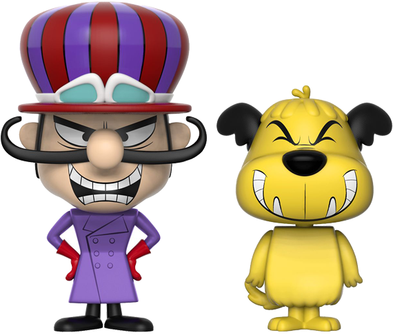 Animated Villainand Dog Figurines