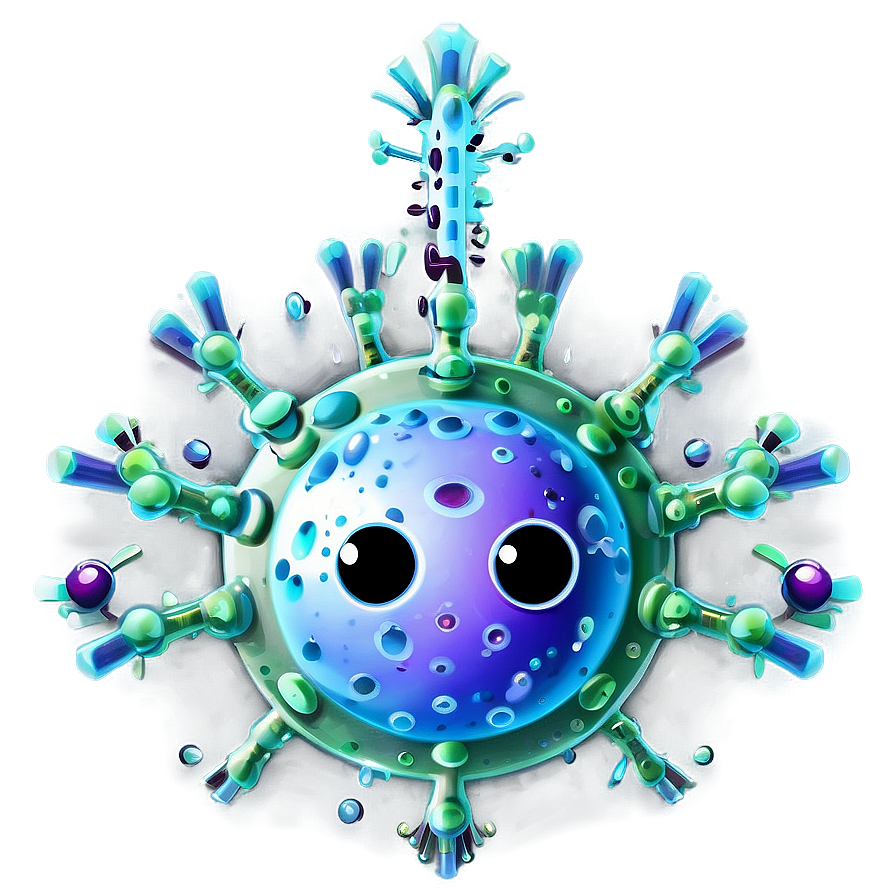 Animated Virus Cartoon Png 06282024