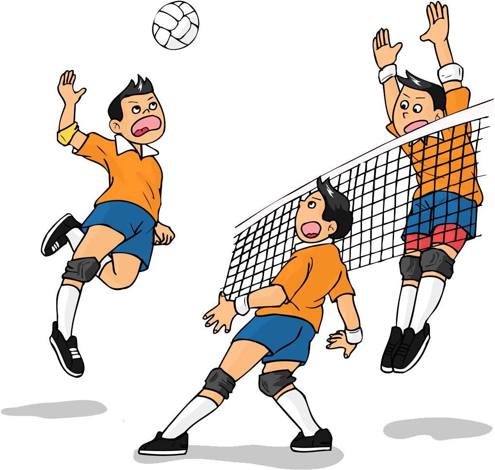 Animated Volleyball Action Clipart