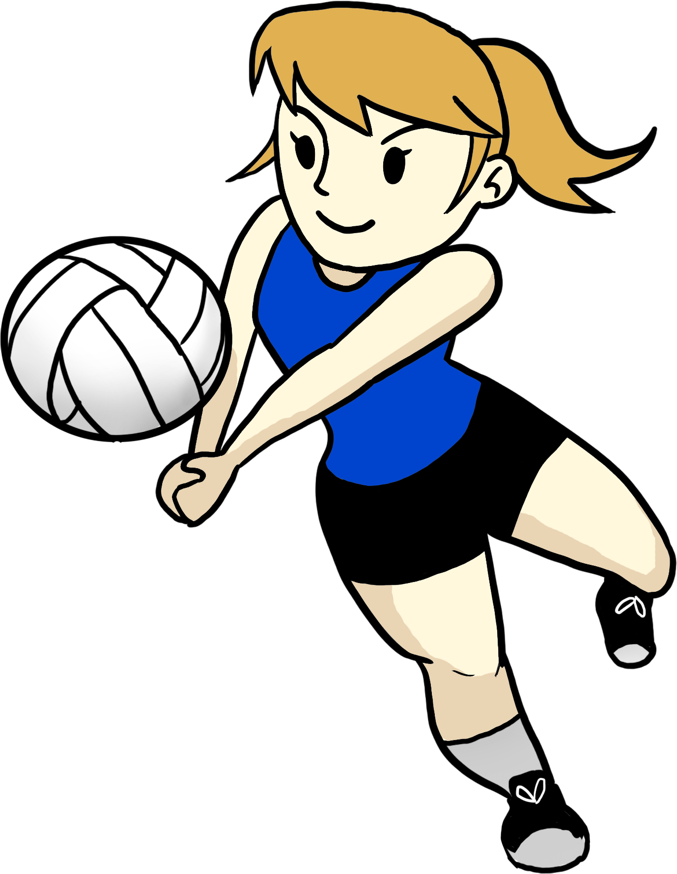 Animated Volleyball Player Clipart