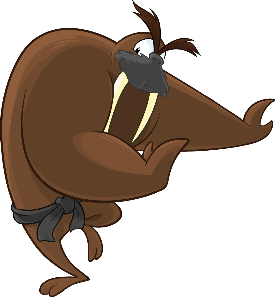 Animated Walrus Character