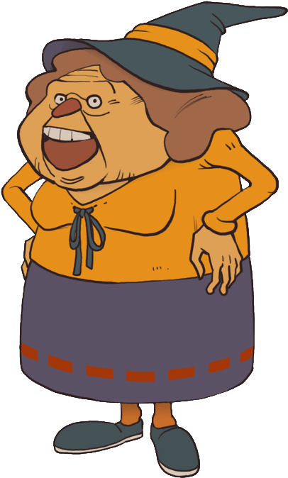 Animated Witch Granny Character