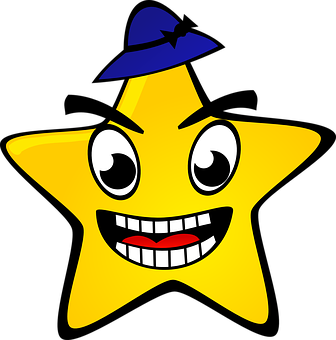 Animated Wizard Star Character