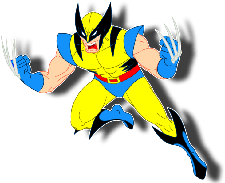 Animated Wolverinein Action