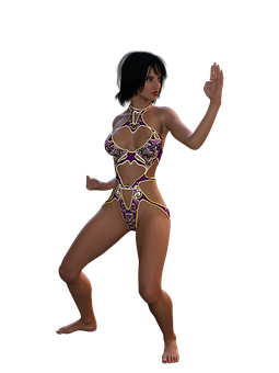 Animated_ Woman_in_ Fantasy_ Costume