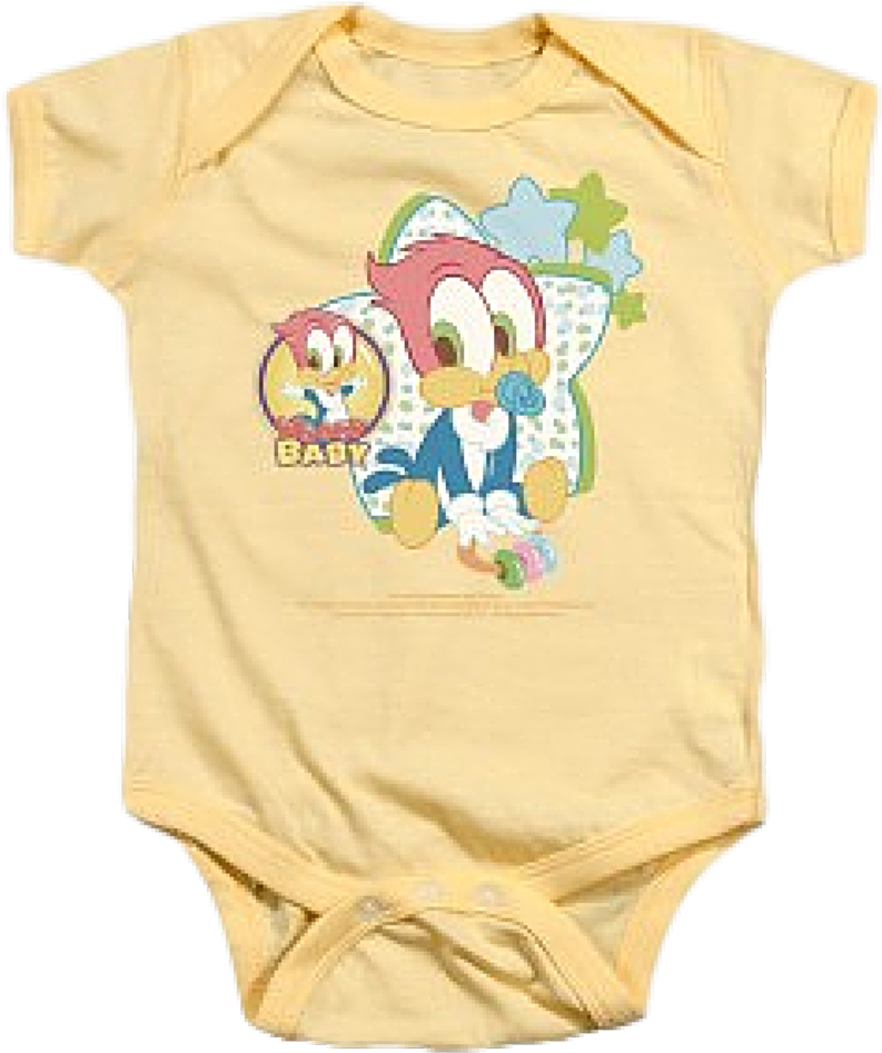 Animated Woodpecker Baby Onesie