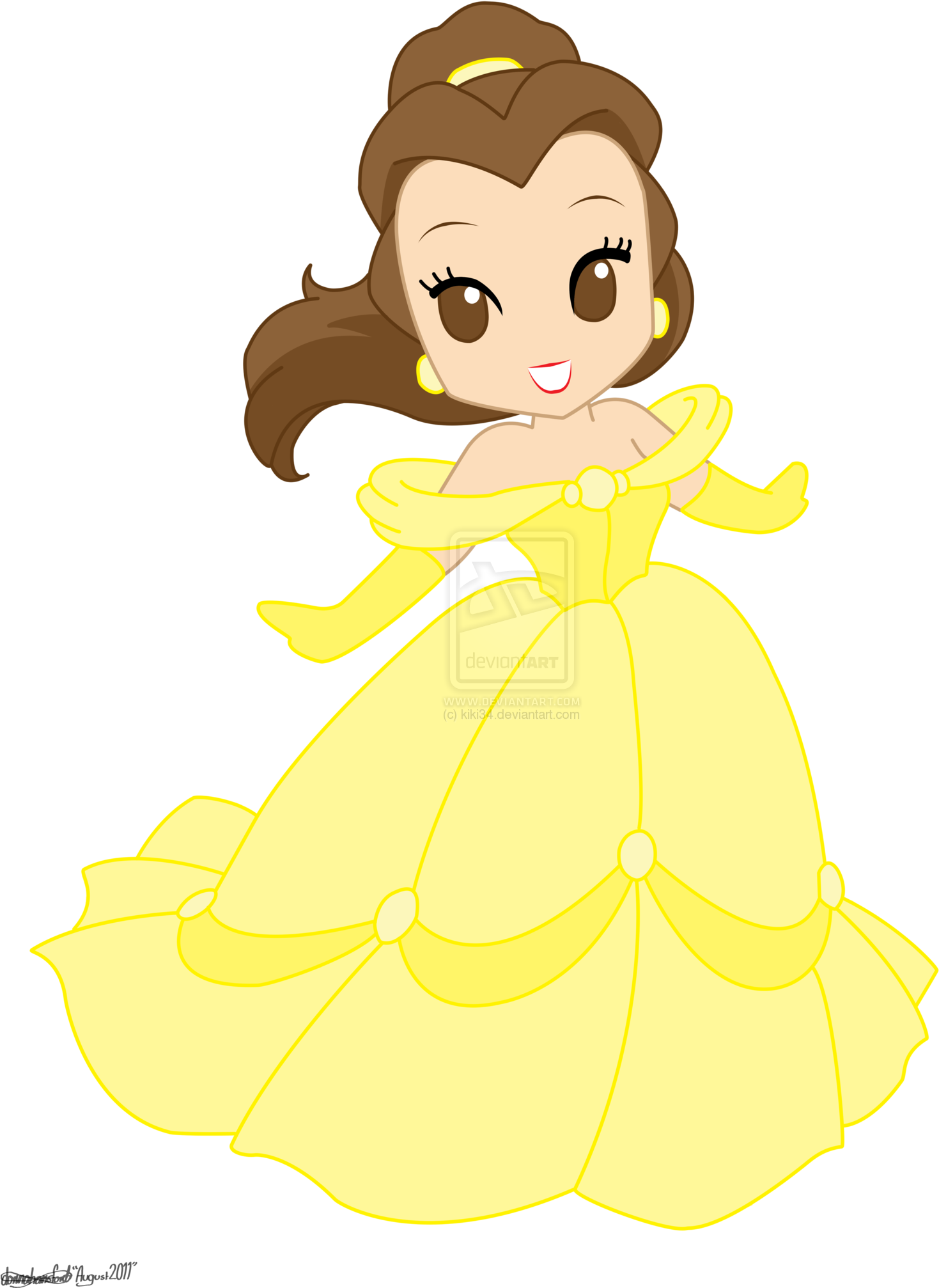 Animated Yellow Gown Princess