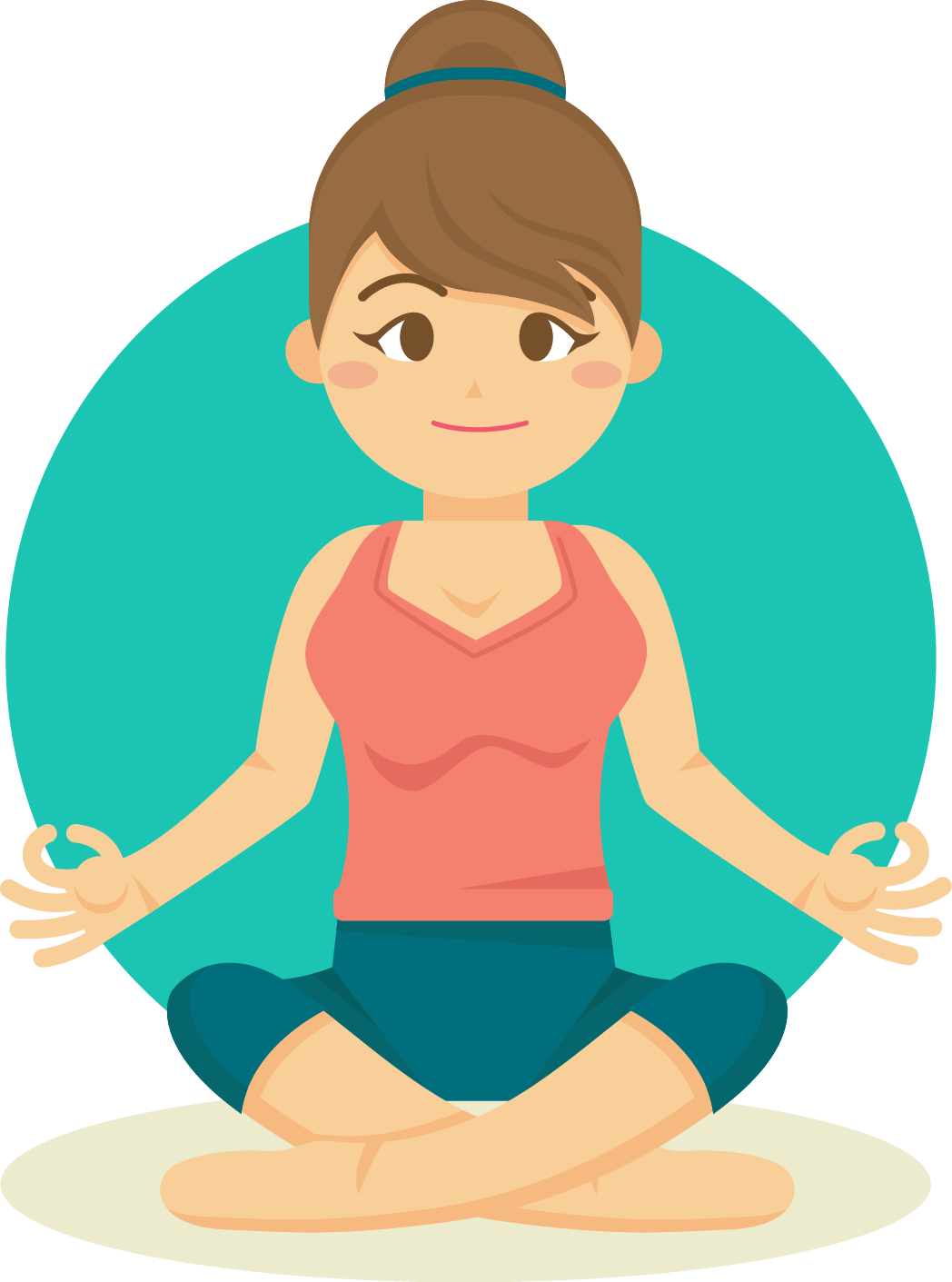 Animated Yoga Pose Meditation