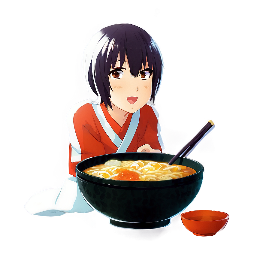 Anime Character Eating Ramen Png Tej97