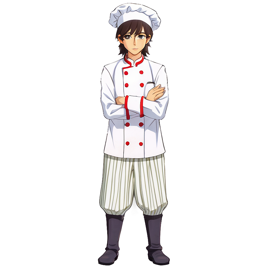 Anime Character In Chef Uniform Png Dhe34