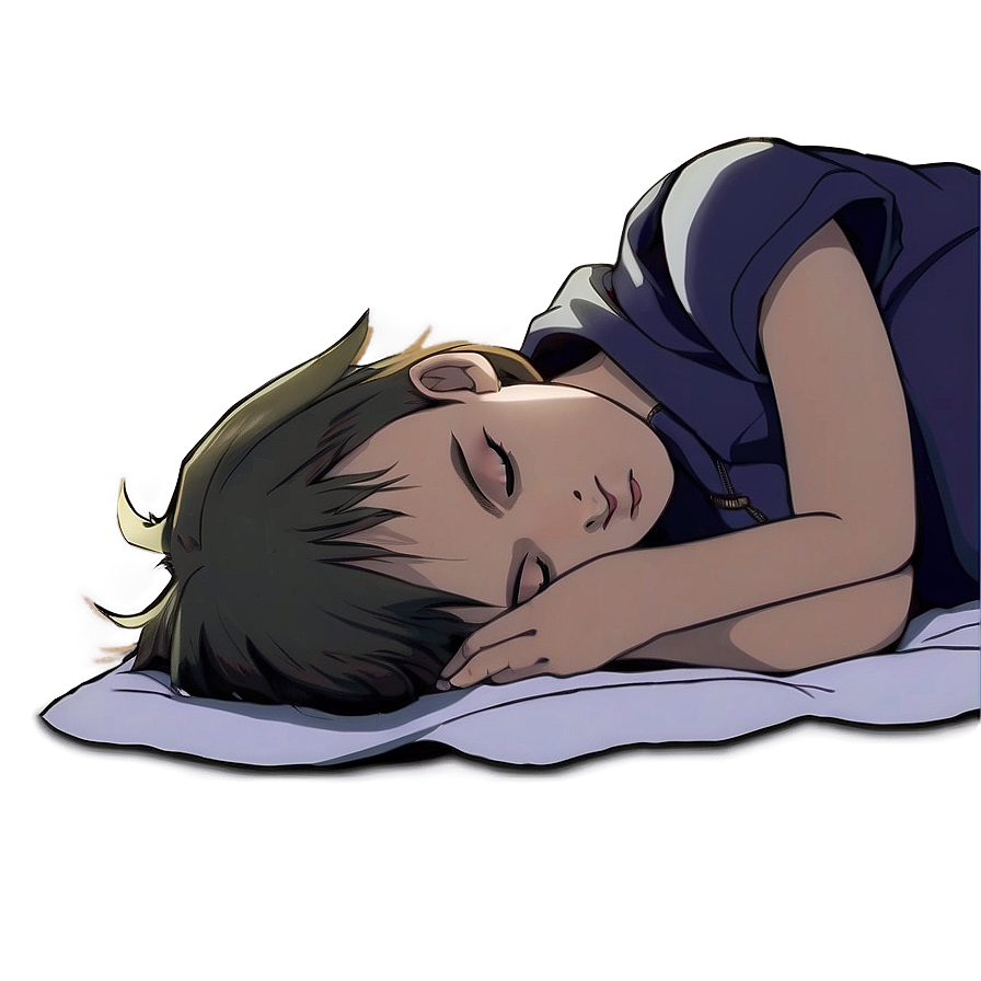 Anime Character Sleeping Peacefully Png 06252024