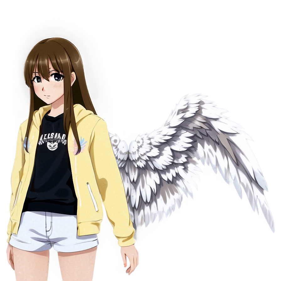 Anime Character With Angel Wings Png 16