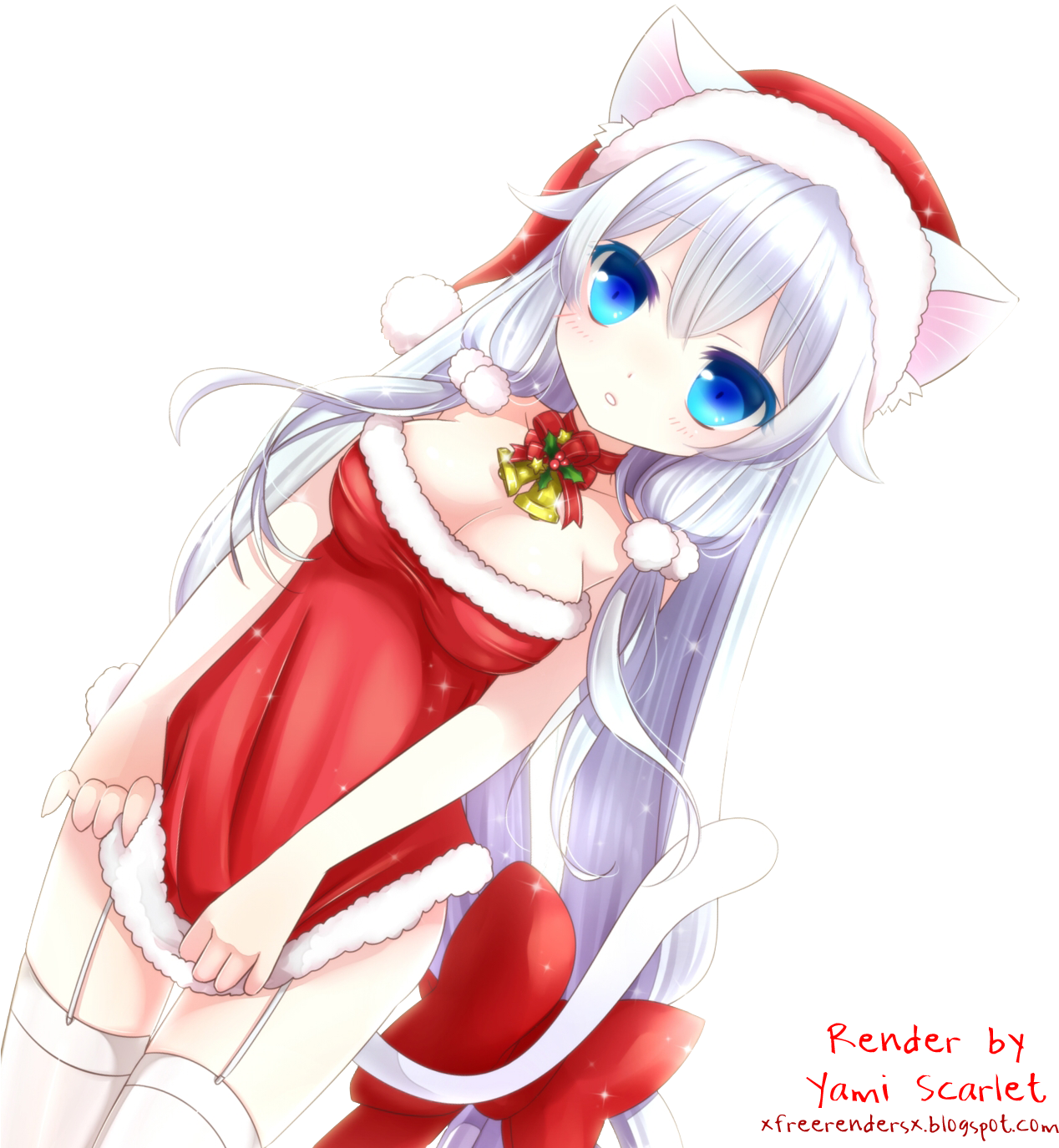 Anime Christmas Santa Girl