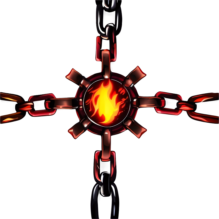 Anime Fire Chain Png 06252024