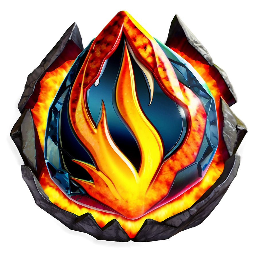 Anime Fire Crystal Png 38