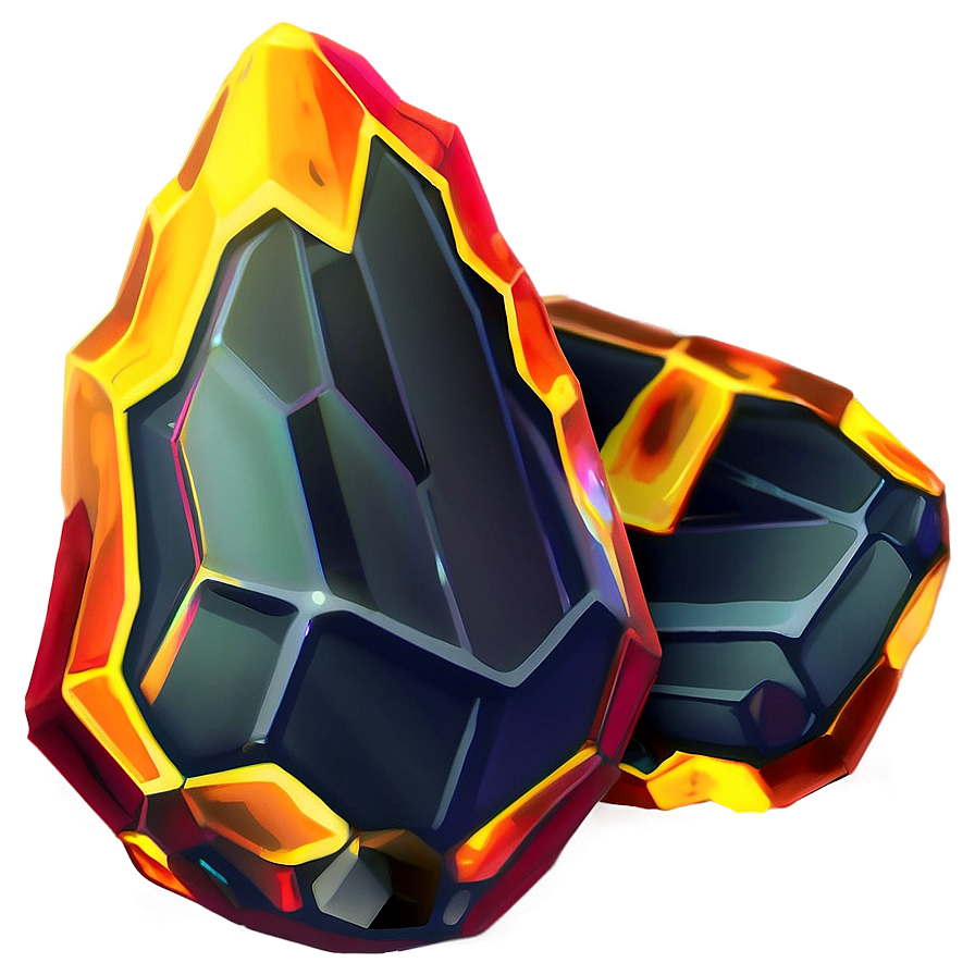 Anime Fire Crystal Png Oad