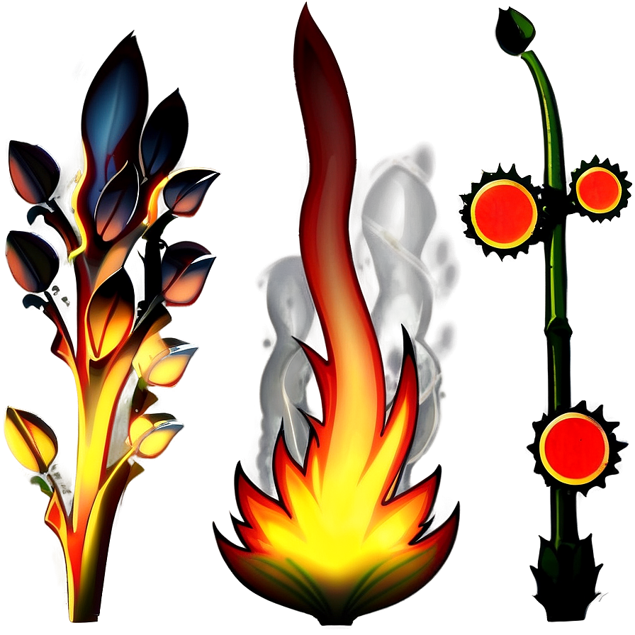 Anime Fire Flower Png 87