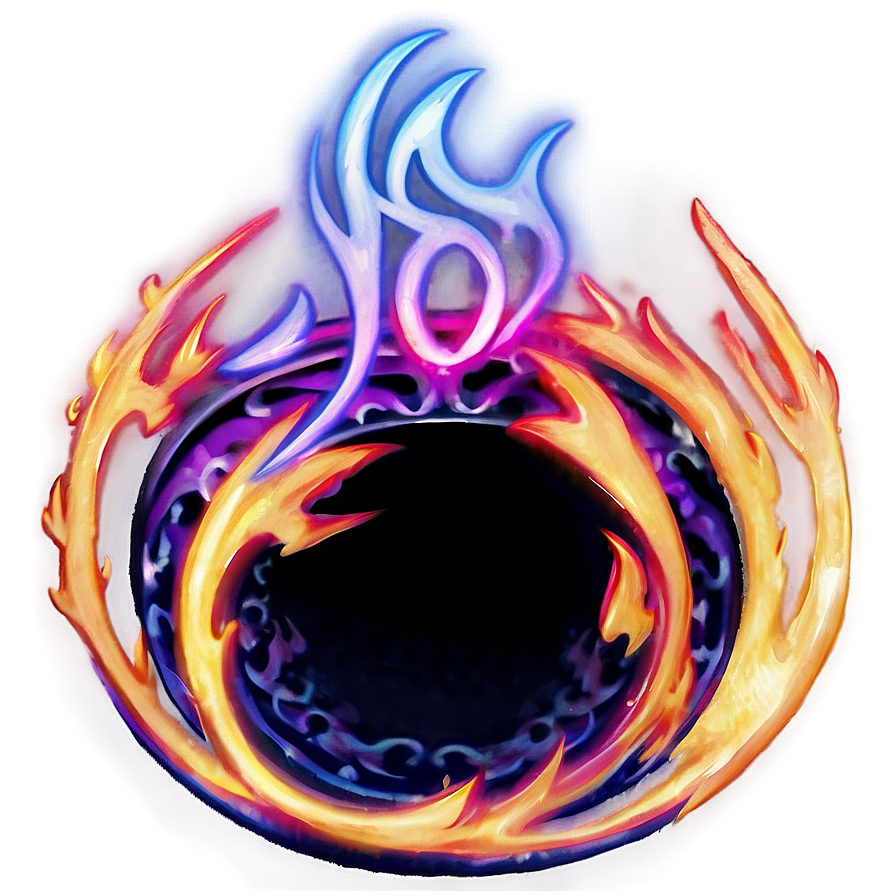 Anime Fire Magic Circle Png Xxf