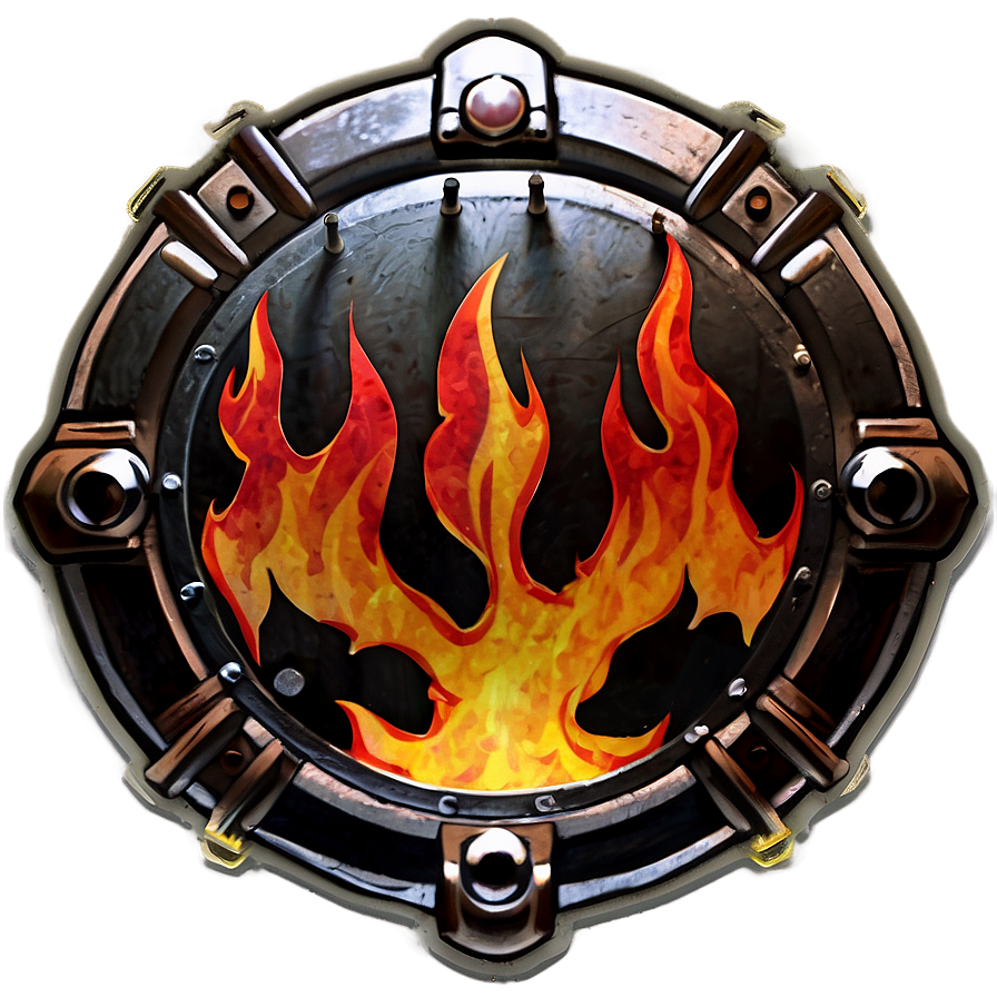 Anime Fire Shield Png 48