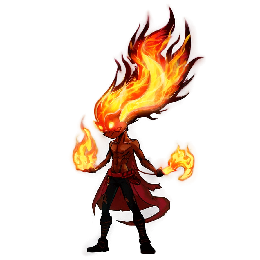 Anime Fire Spirit Png 06252024