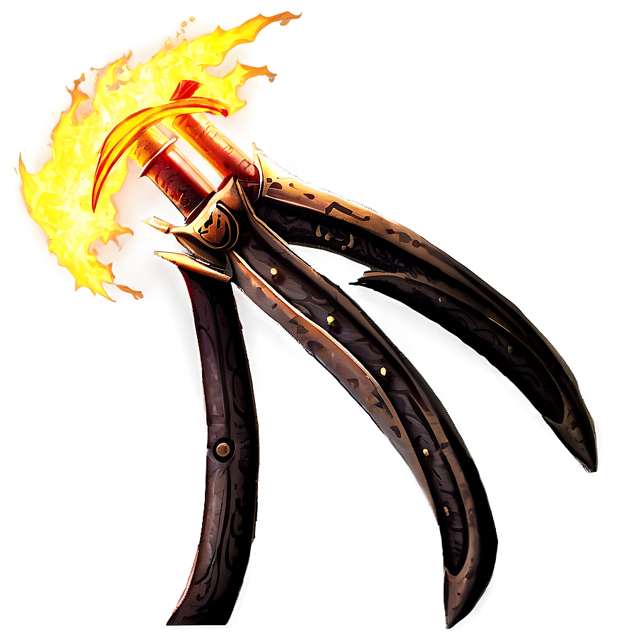 Anime Fire Sword Png Qgv40