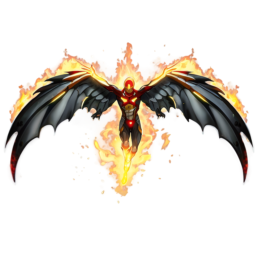 Anime Fire Wings Png Bgb86