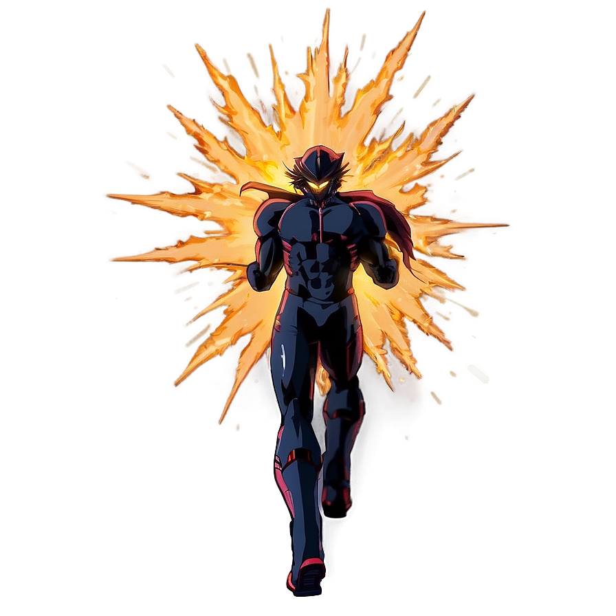 Anime Flame Burst Png Nvs