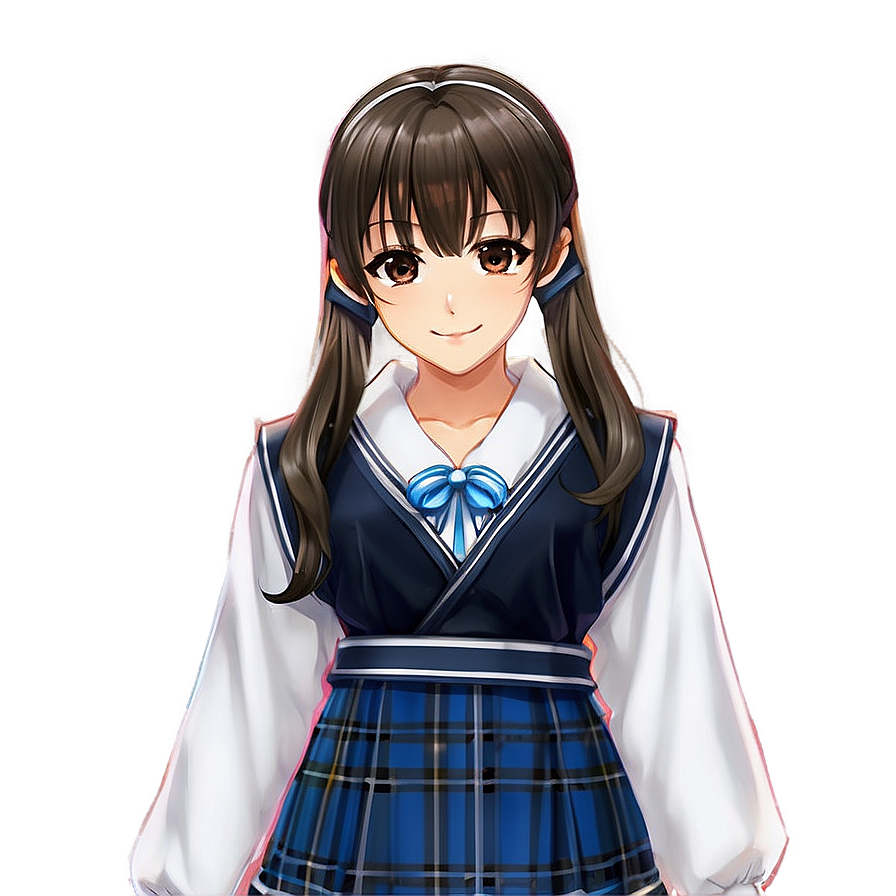 Anime Girl In School Festival Outfit Png Xnc