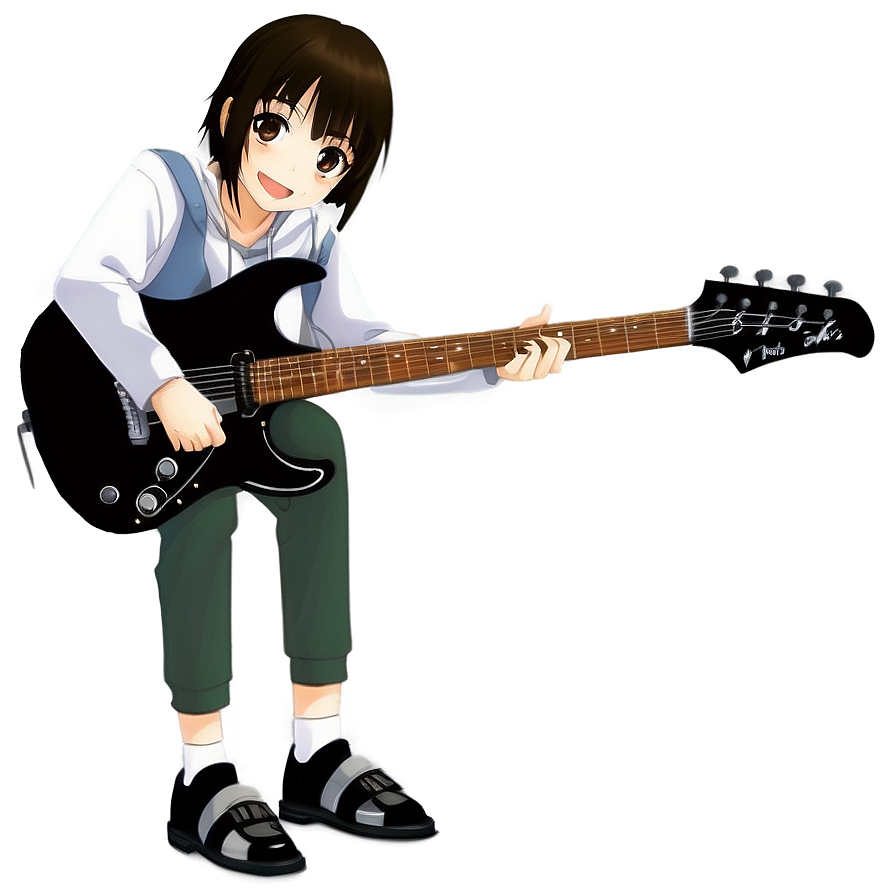 Anime Girl Playing Guitar Png 05032024