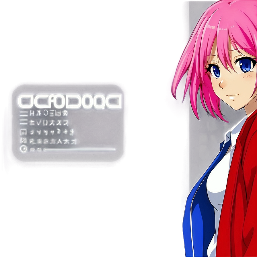 Anime Girl With Pink Hair Png Hdw