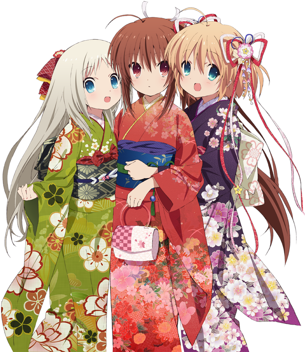 Anime Girlsin Traditional Kimonos