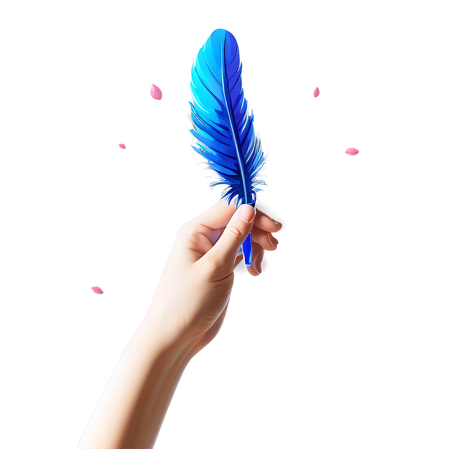 Anime Hand With Feather Png 06202024