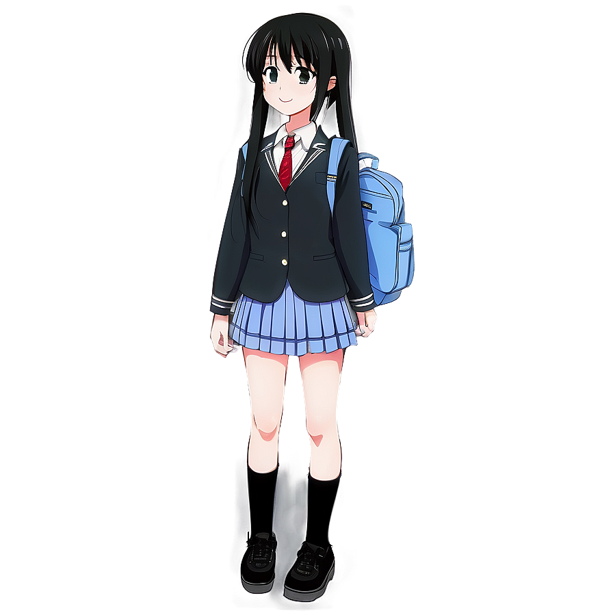 Anime School Uniform Png 05032024