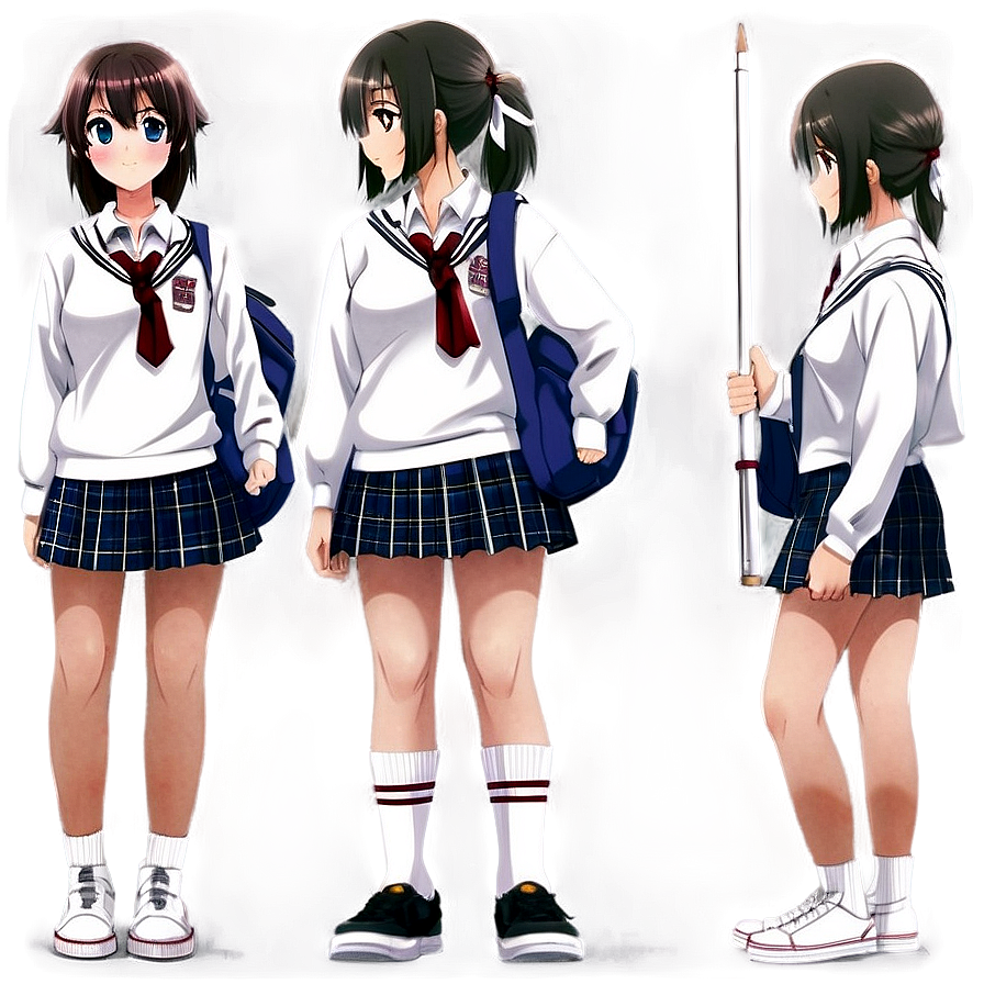 Anime School Uniform Png 58