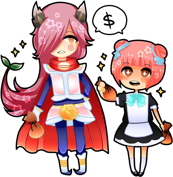 Anime Style Characters With Money Sign Emoji