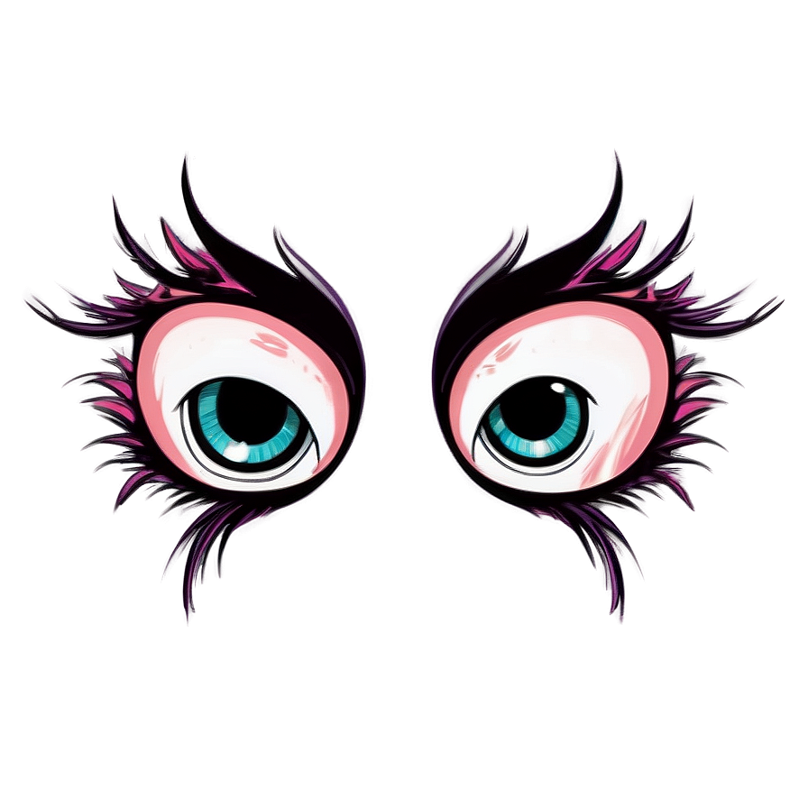 Anime Style Lashes Png 05252024