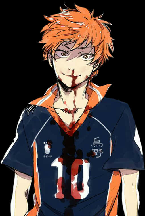 Anime Volleyball Player Hinata