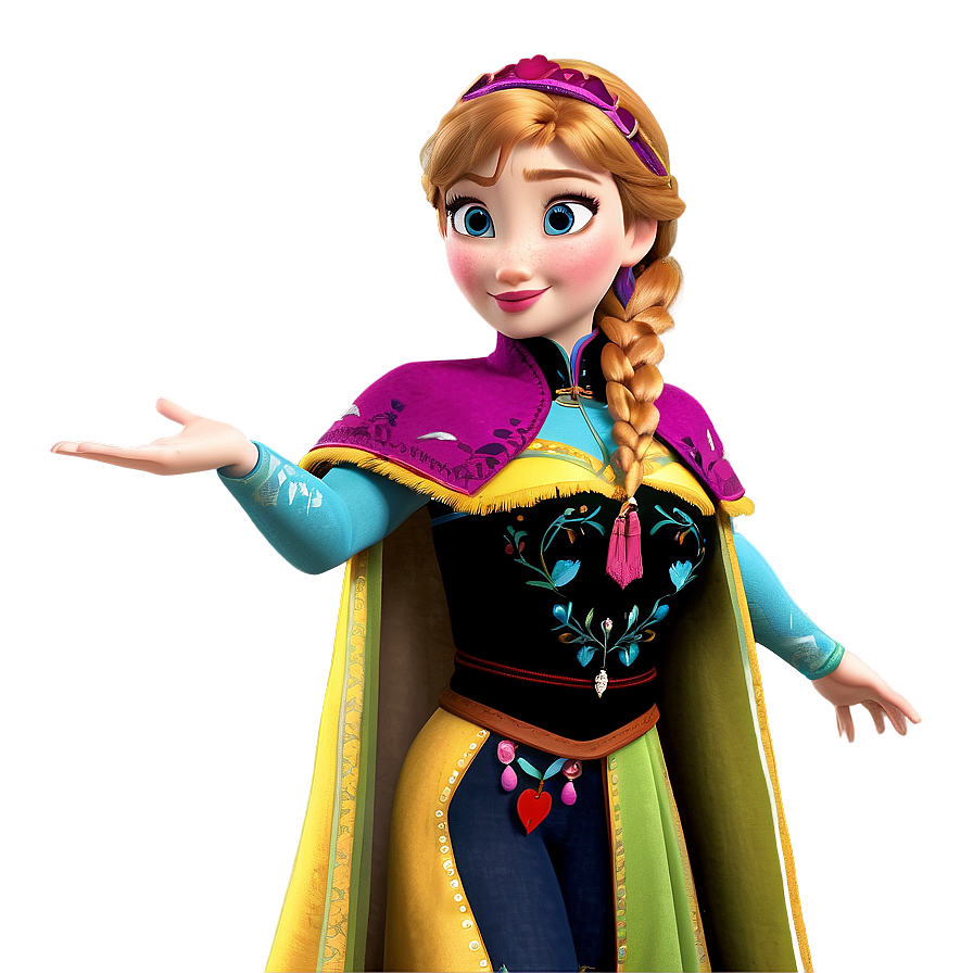 Anna Frozen Adventure Outfit Png 05032024