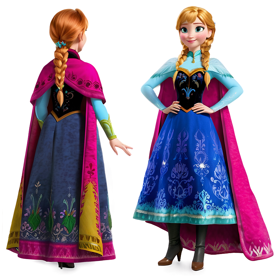 Anna Frozen Costume Png Fnf