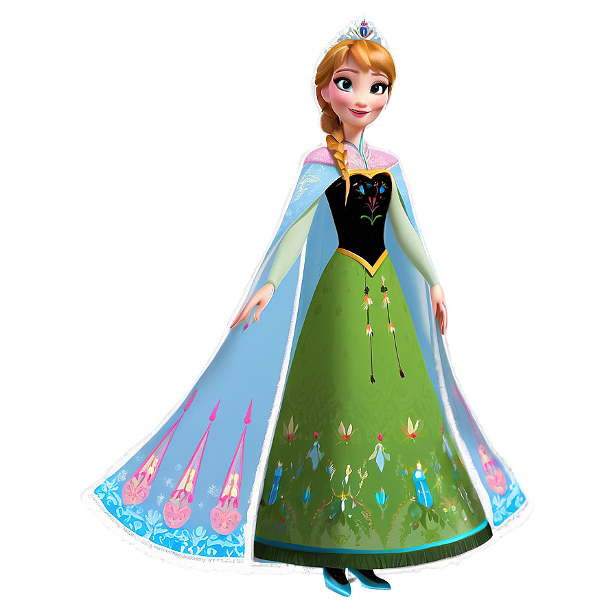 Anna's Coronation Dress Frozen Png Cin11