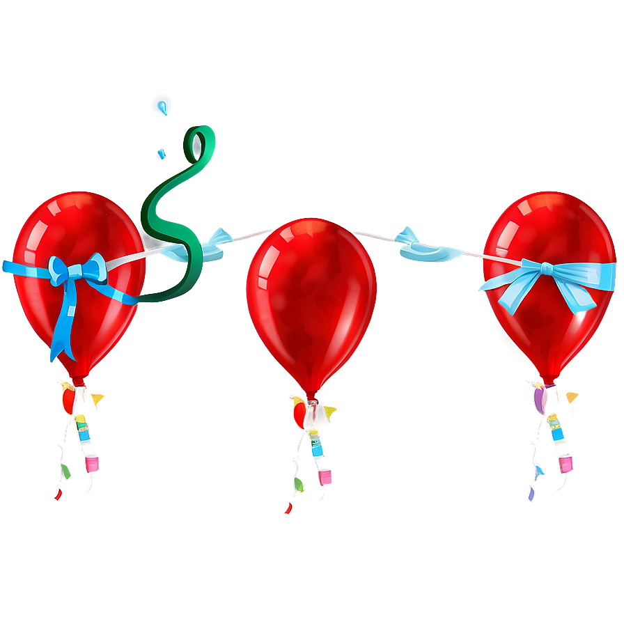 Anniversary Red Balloons Png 58