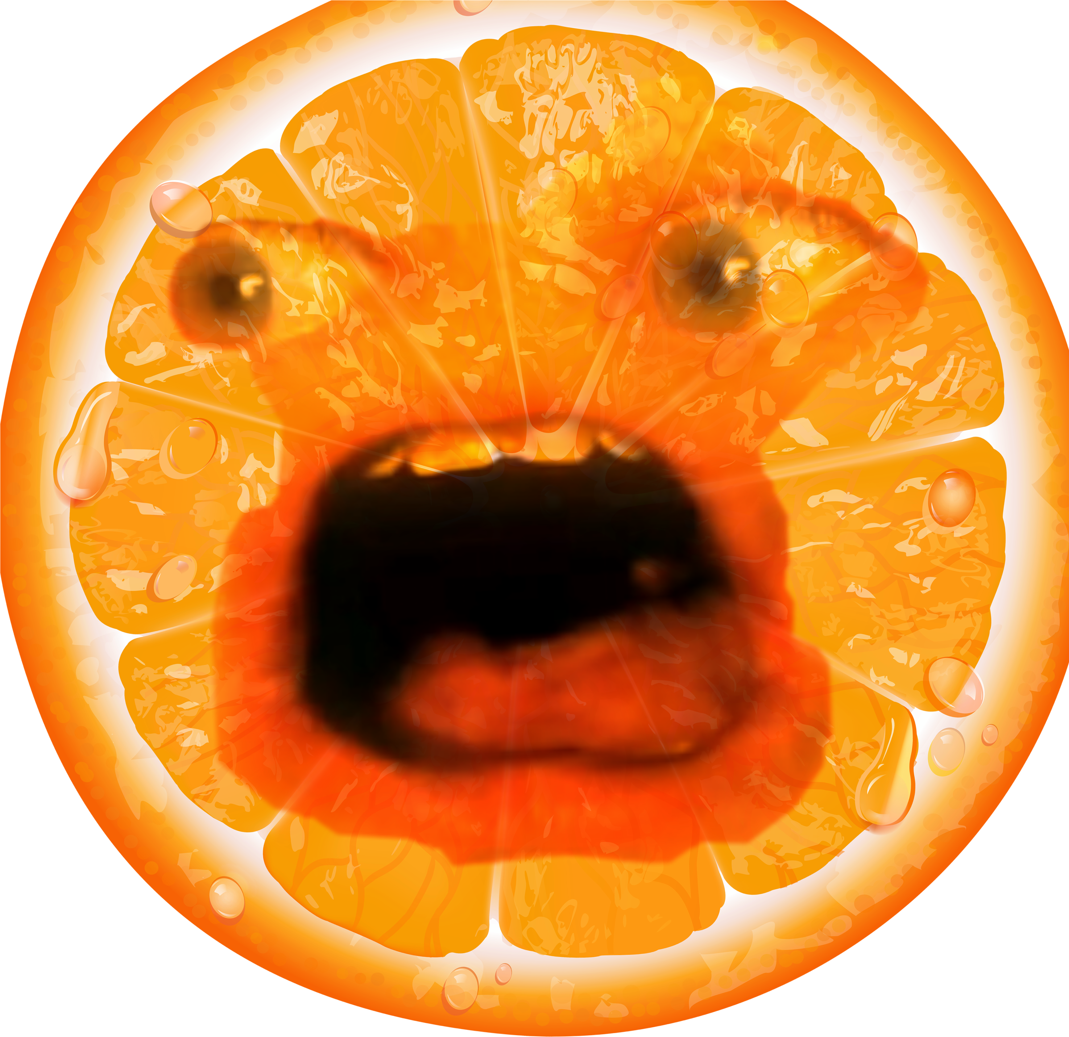 Annoyed Orange Expression