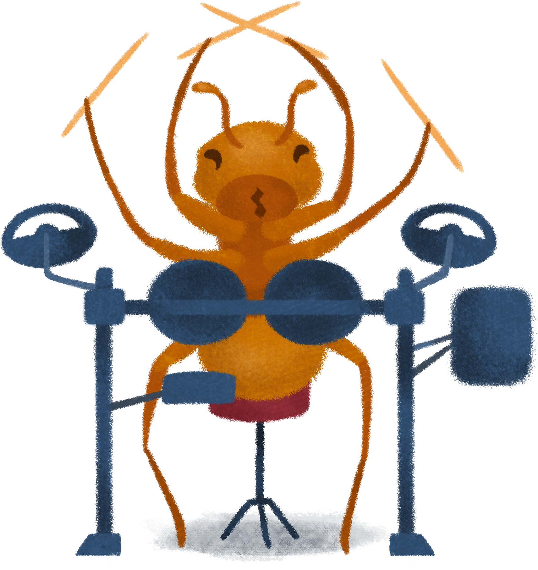 Ant_ Working_ Out_ Illustration